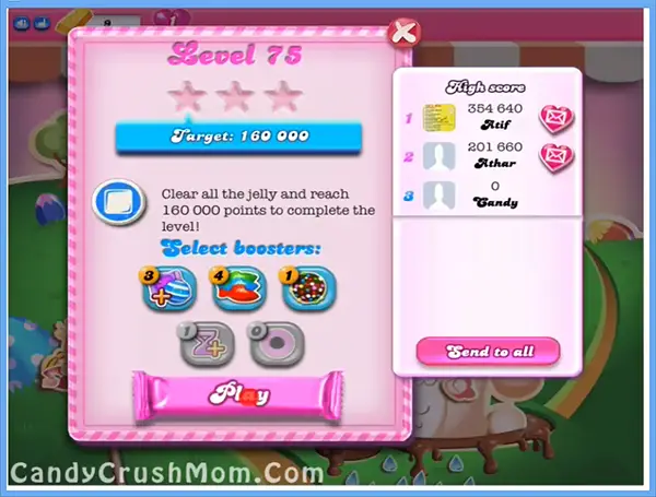 Candy Crush Level 75