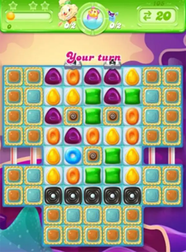 candy crush jelly level 105