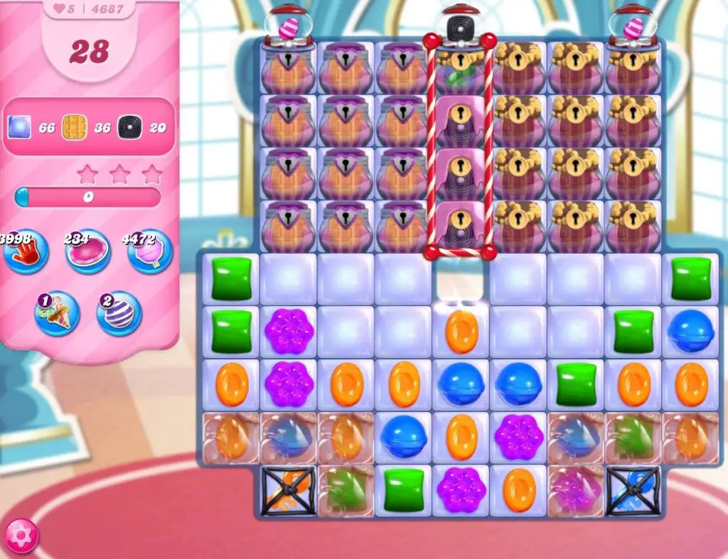 Tips and Walkthrough Candy Crush Level 4687