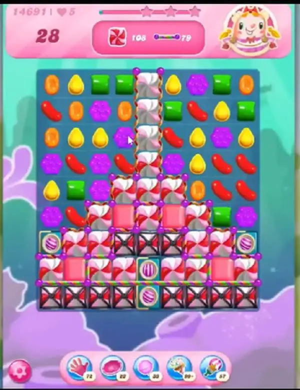 Tips and Walkthrough: Candy Crush Level 14691