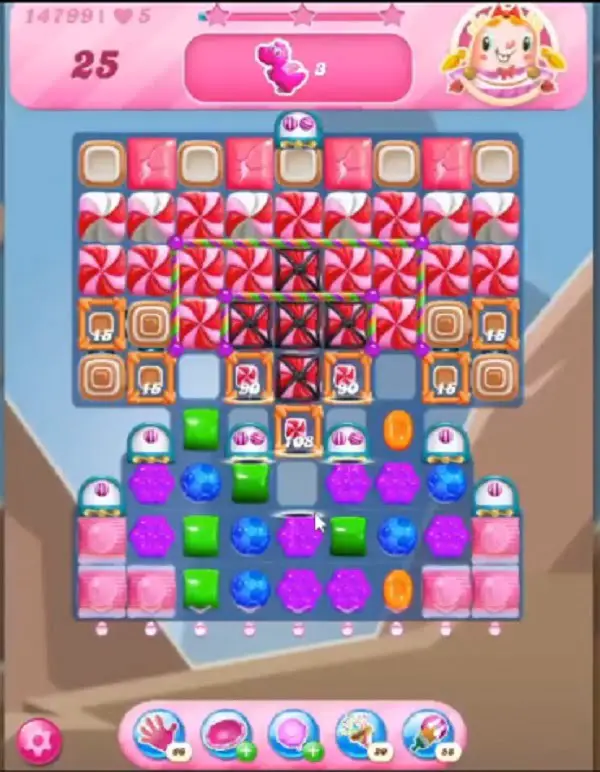 Tips and Walkthrough: Candy Crush Level 14799