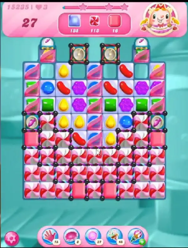 Tips and Walkthrough: Candy Crush Level 15235