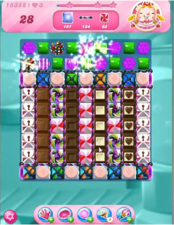 Tips and Walkthrough: Candy Crush Level 15352