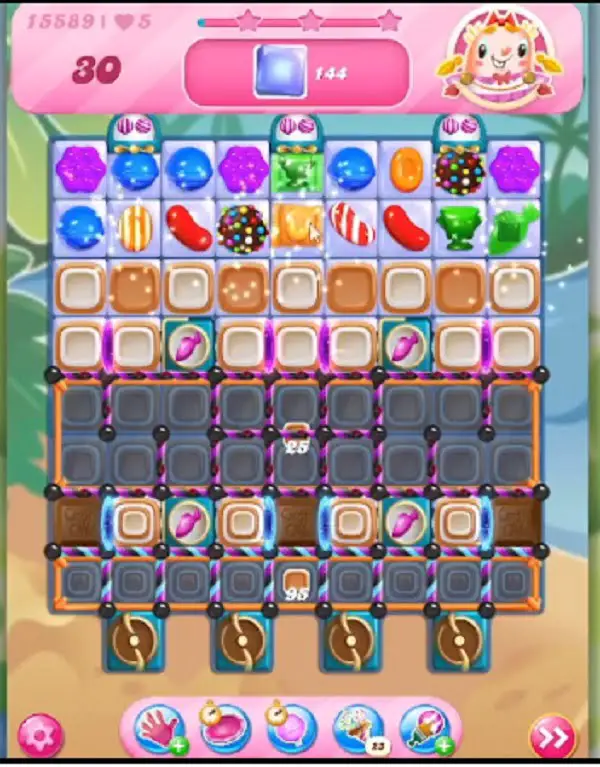 Tips and Walkthrough: Candy Crush Level 15589