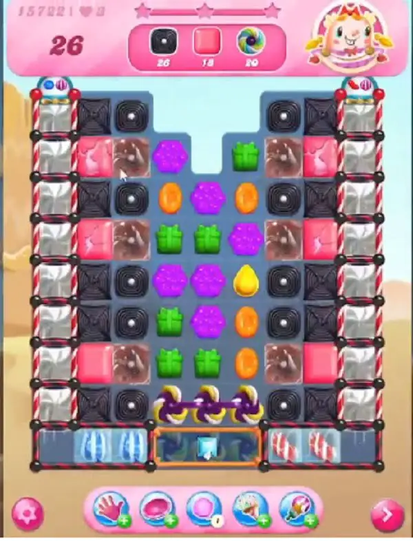 Tips and Walkthrough: Candy Crush Level 15722