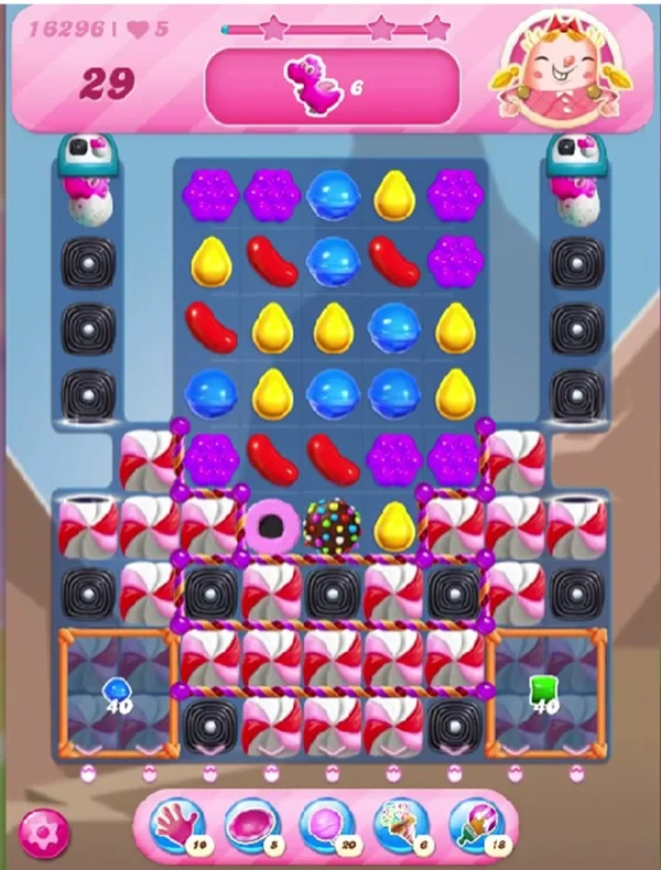 Tips and Walkthrough: Candy Crush Level 16296