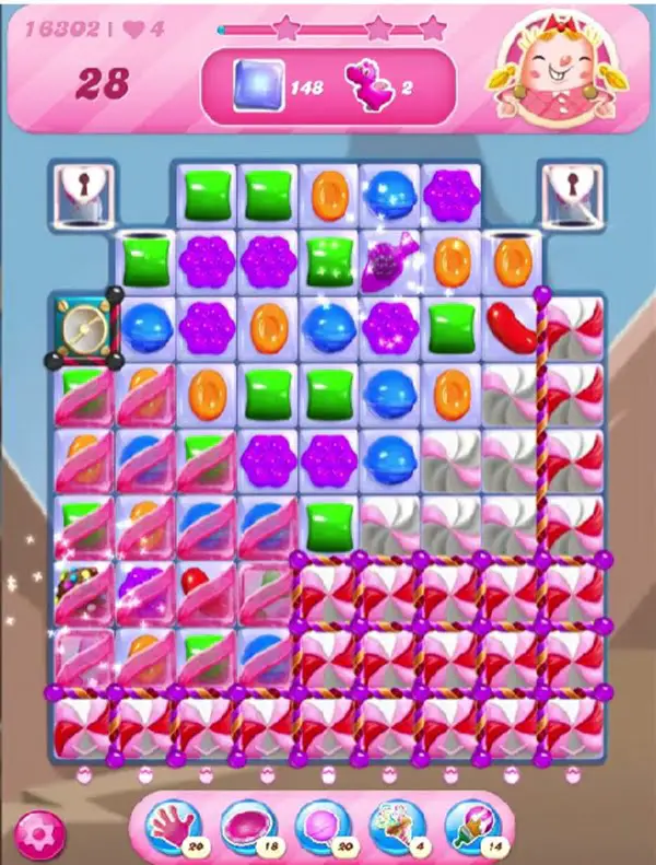 Tips and Walkthrough: Candy Crush Level 16302