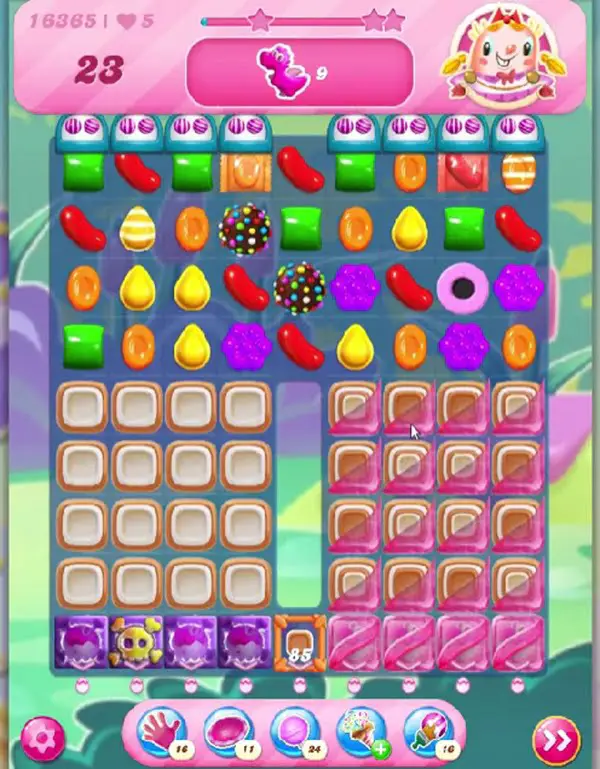 Tips and Walkthrough: Candy Crush Level 16365