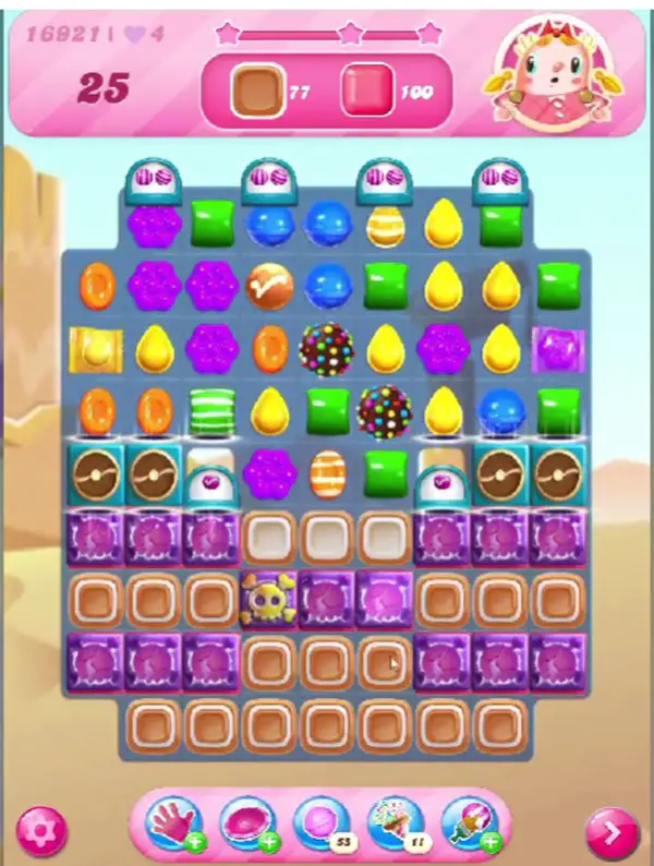 Tips and Walkthrough: Candy Crush Level 16921