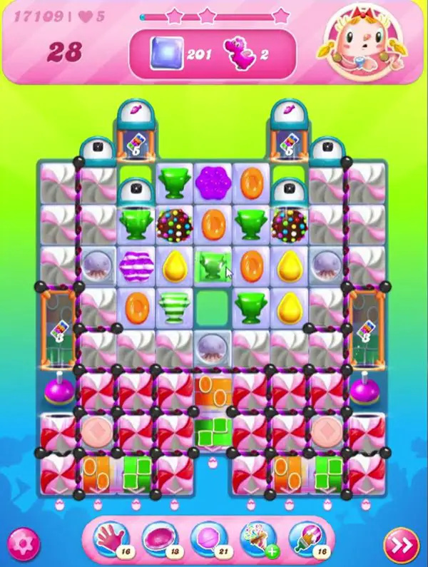 Tips and Walkthrough: Candy Crush Level 17109