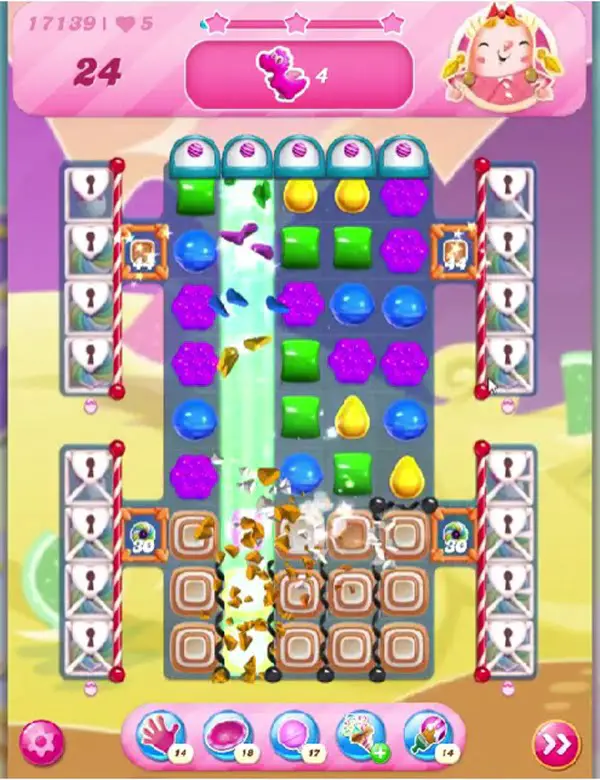 Tips and Walkthrough: Candy Crush Level 17139