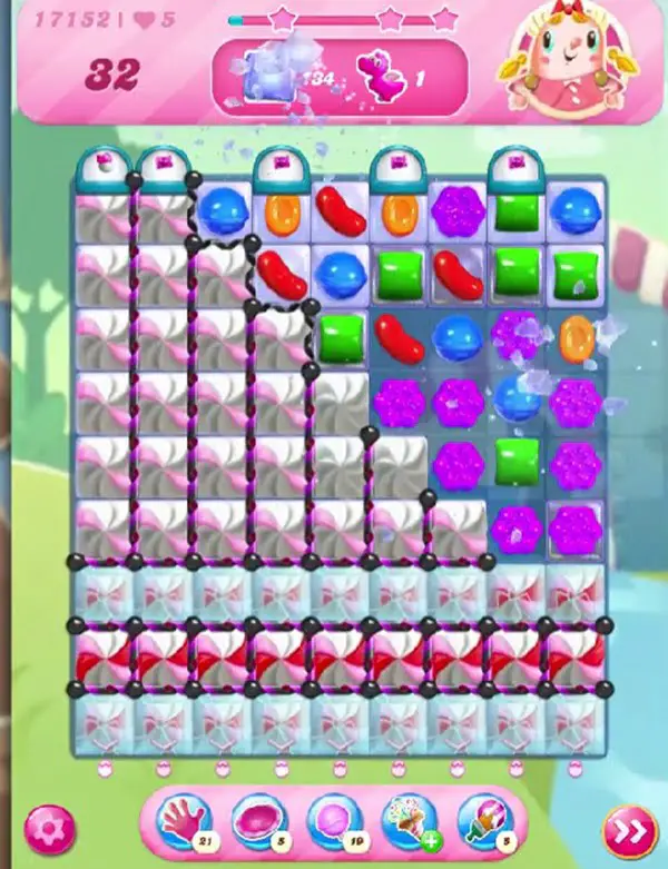 Tips and Walkthrough: Candy Crush Level 17152