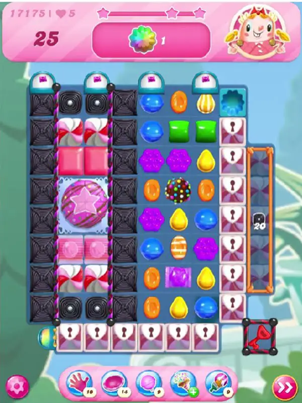 Tips and Walkthrough: Candy Crush Level 17175